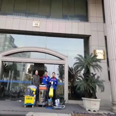 財(cái)政局餐廳一期地面防滑施工：浙江寧波市財(cái)政局